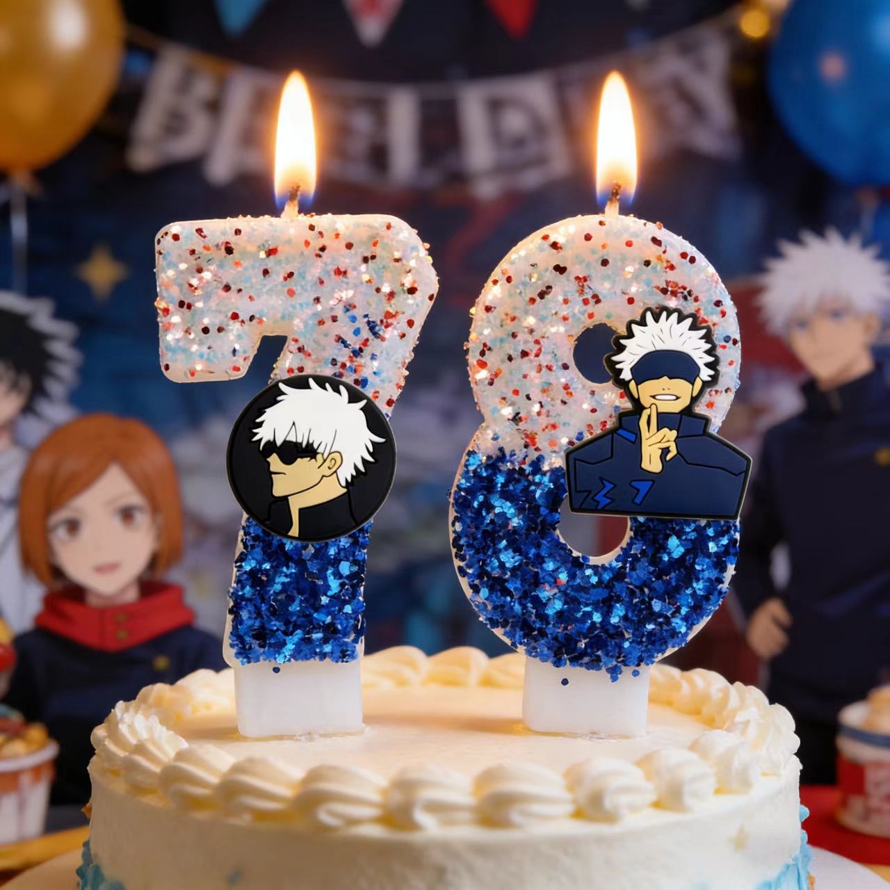Holiday Candle Set - Anime Jujutsu Kaisen Birthday Candle Satoru