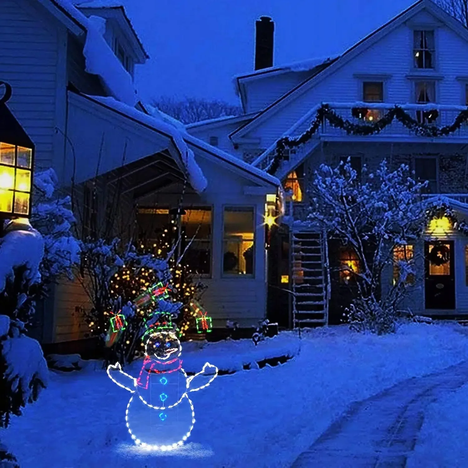 Animated Snowball Light LED Gl - Christmas Lights Outdoor review and price