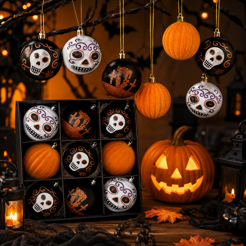 9Pcs/Set Creative Halloween De - Ornament Ball Set review and price