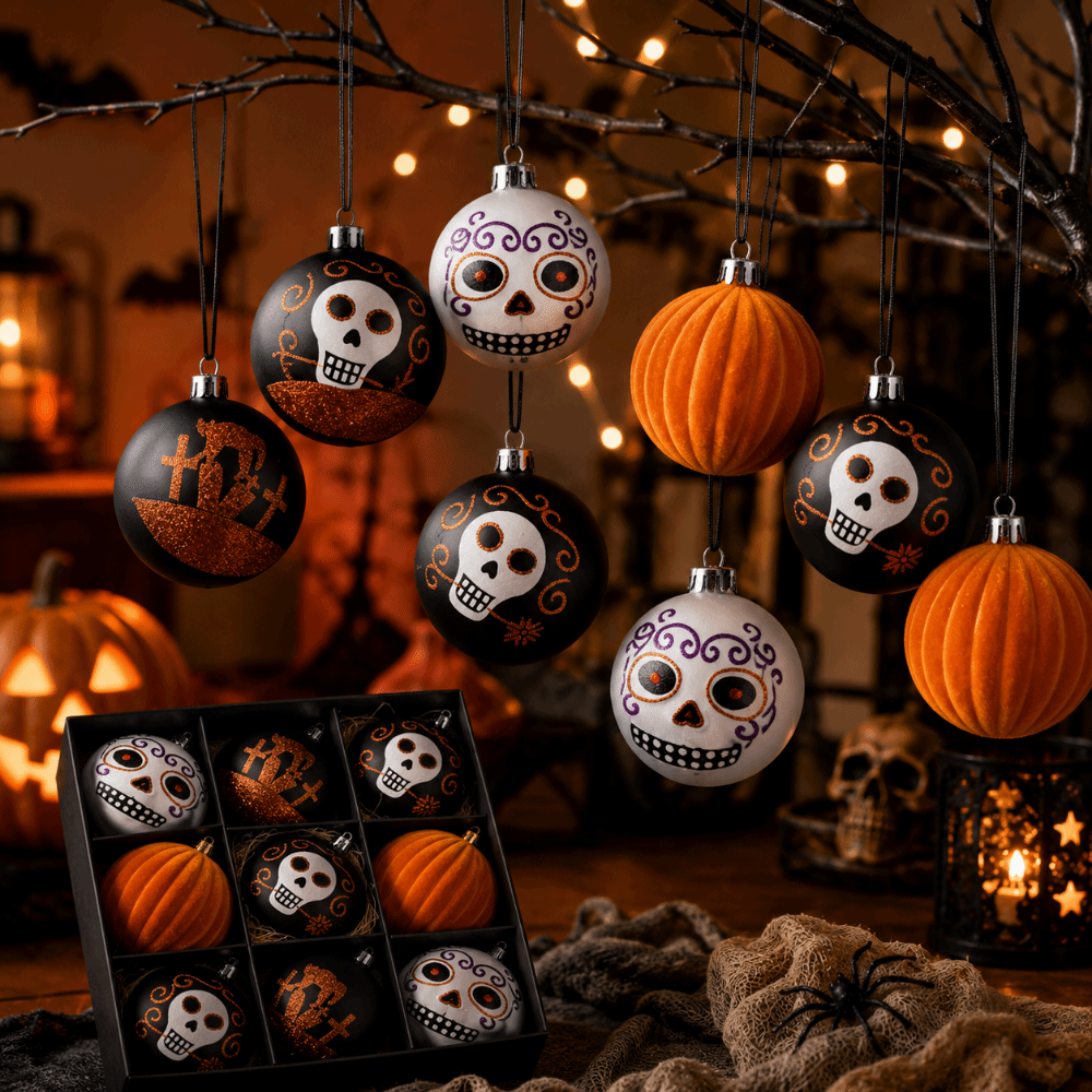 9Pcs/Set Creative Halloween De - Ornament Ball Set review and price