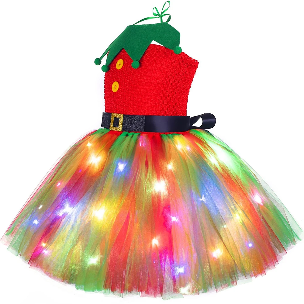 Christmas Tutu Dress Red Green - Elf Costume Christmas review and price