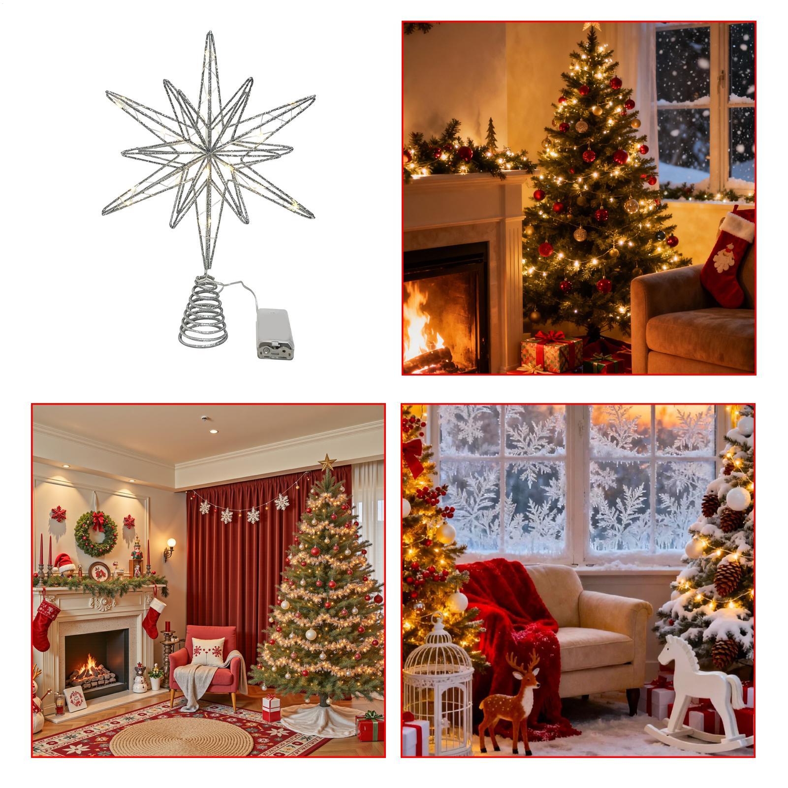 Star Tree Topper Lighted Chris - Star Tree Topper review and price