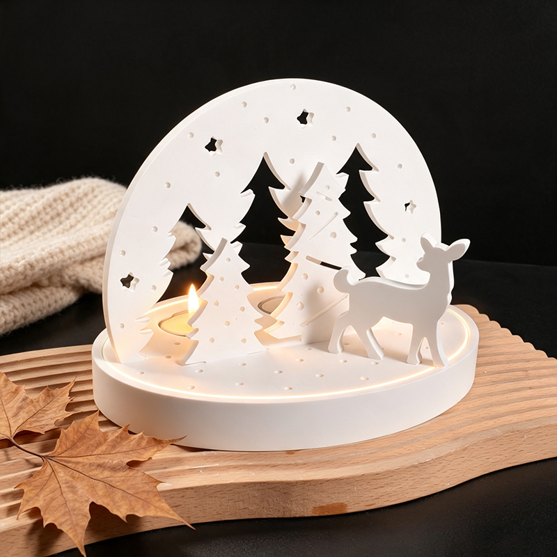 Christmas Elk Tealight Candle  - Holiday Candle Set review and price
