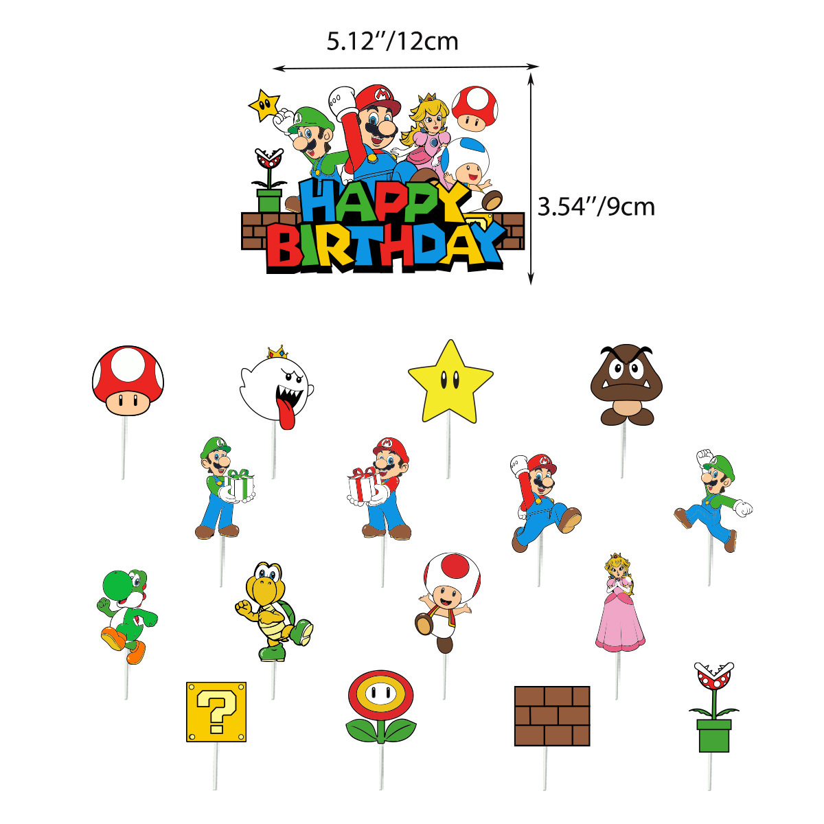Balloon Mary Mario Cake Flag F - Holiday Candle Set review and price