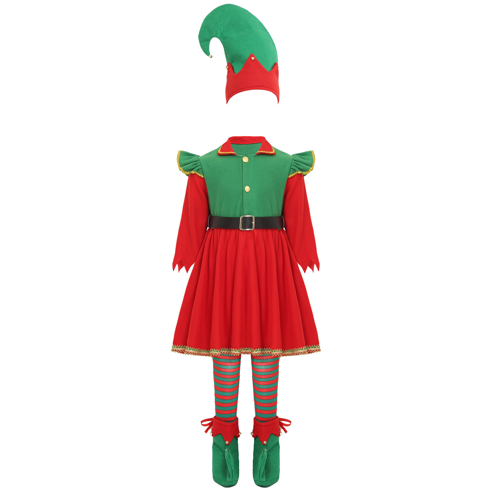 Elf Girl Christmas Costume San - Elf Costume Christmas review and price