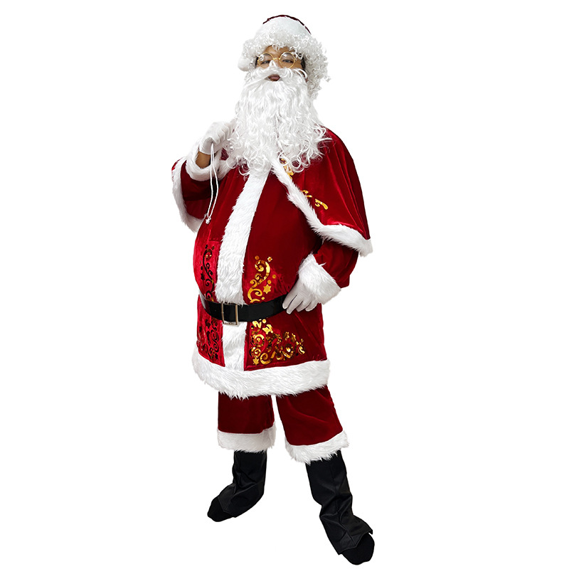 Santa Claus Costume Adult Men  - Elf Costume Christmas review and price