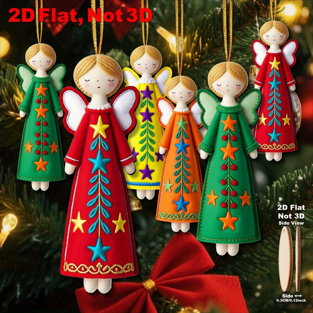 16Pcs Colorful Angel Ornaments - Star Tree Topper review and price