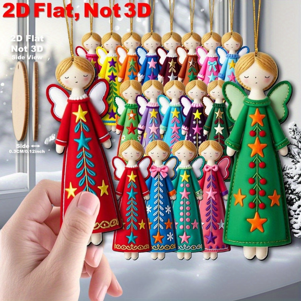 16Pcs Colorful Angel Ornaments - Star Tree Topper review and price