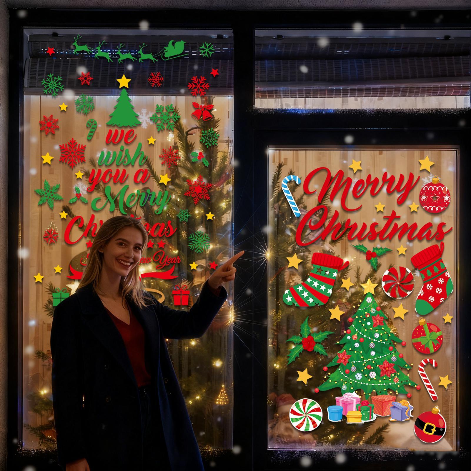 3 Pieces Christmas wall sticke - Snowflake Window Decal review and price